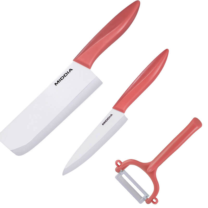 Zirconia Ceramic Knives Set With Colorful Handle